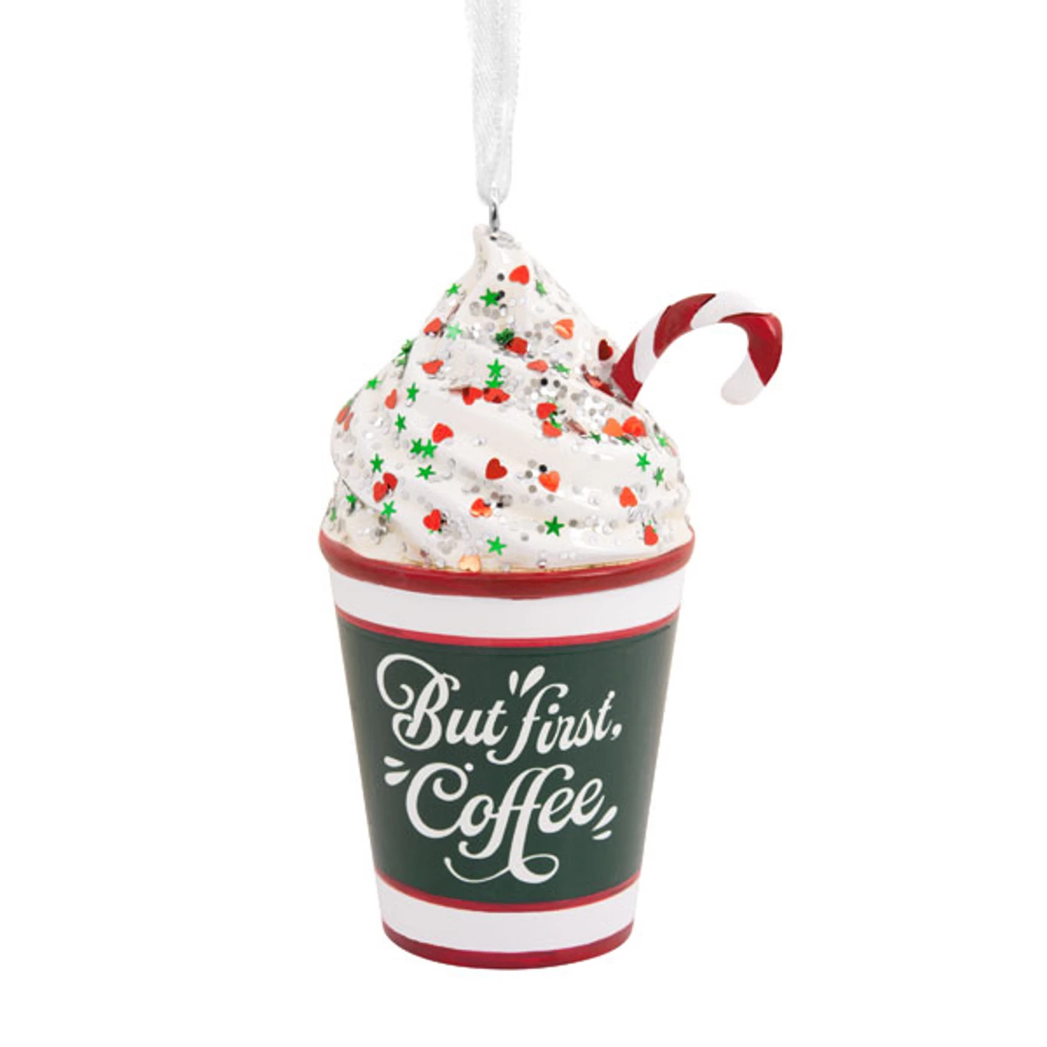 Hallmark 3.5" Coffee Christmas Ornament 1HGO2953 1 Hallmark 3.5" Coffee Christmas Ornament 1HGO2953