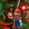 Hallmark 3" Nintendo Mario With Mushroom Christmas Ornament 2HCM9092