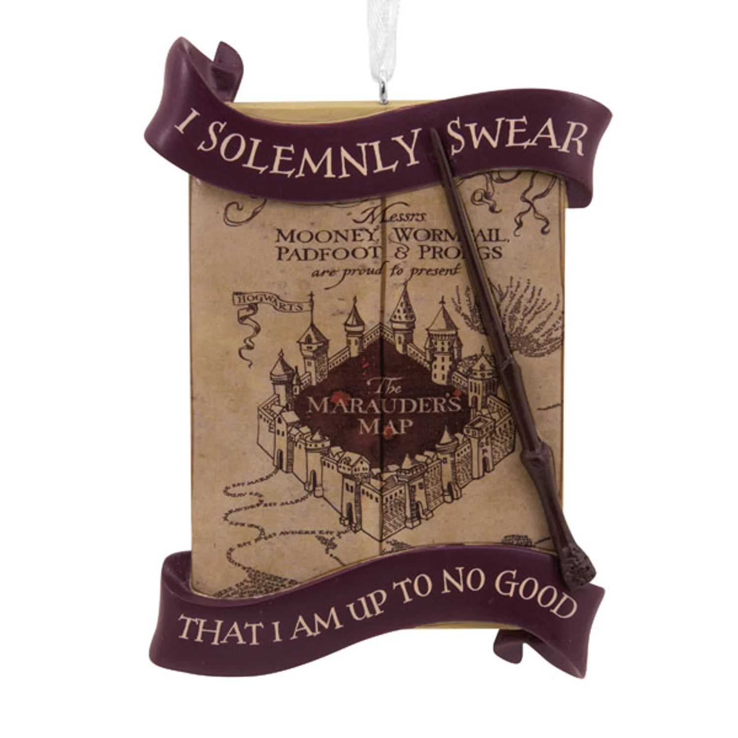 Hallmark Harry Potter Marauders Map Christmas Ornament 3HCM0887 1 Hallmark Harry Potter Marauders Map Christmas Ornament 3HCM0887