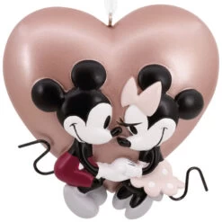 Hallmark 3" Mickey And Minnie Love Personalized Christmas Ornament 3HCM1002 -Toy Store 3HCM1002 large 13401.1664804536