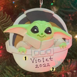 Hallmark Star Wars™ Grogu™ Personalized Christmas Ornament 3HCM0990