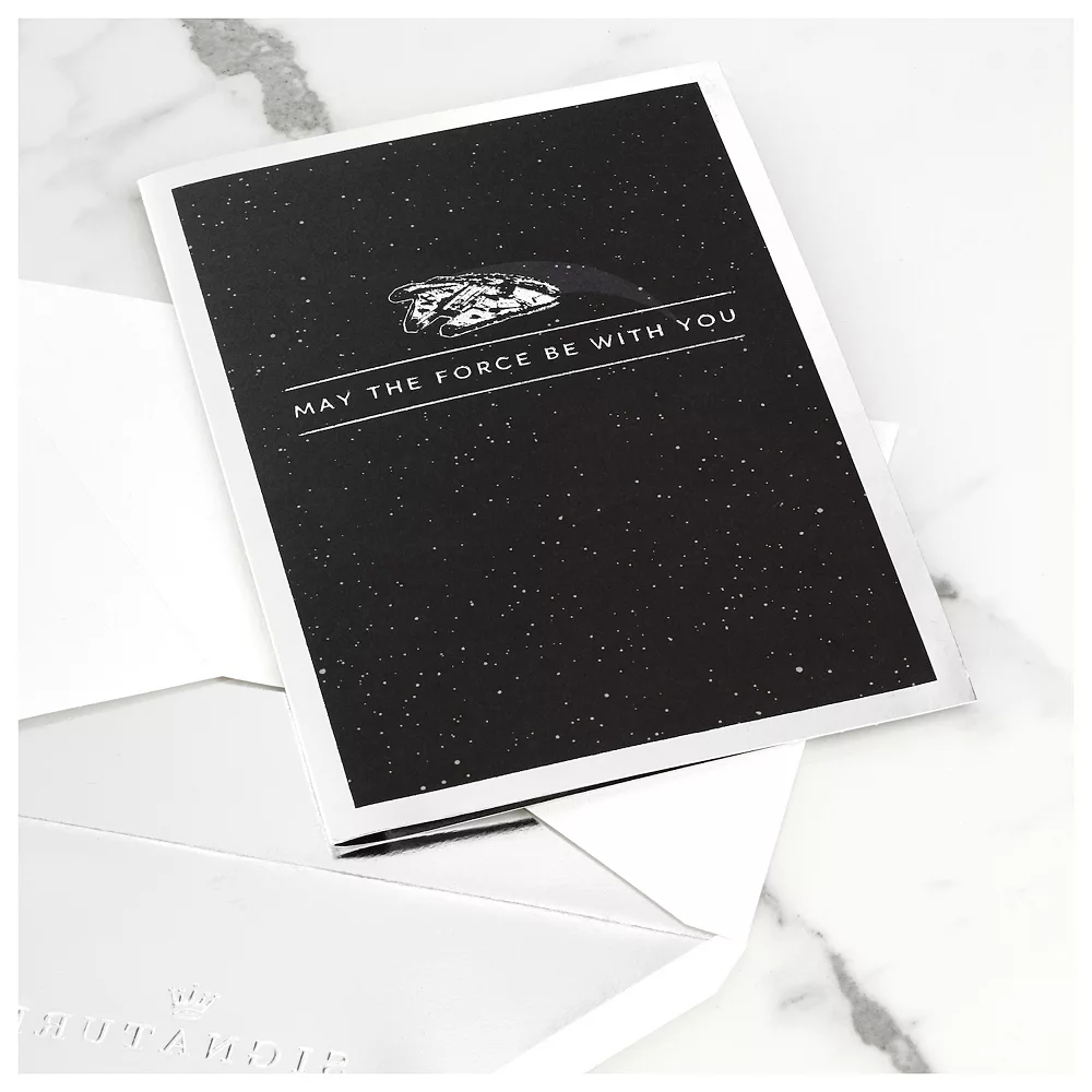 Hallmark Signature Star Wars Paper Wonder Millennium Falcon Pop-Up Birthday Greeting Card 2 Hallmark Signature Star Wars Paper Wonder Millennium Falcon Pop-Up Birthday Greeting Card - Image 2