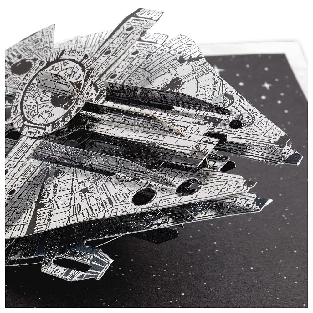 Hallmark Signature Star Wars Paper Wonder Millennium Falcon Pop-Up Birthday Greeting Card 5 Hallmark Signature Star Wars Paper Wonder Millennium Falcon Pop-Up Birthday Greeting Card - Image 5