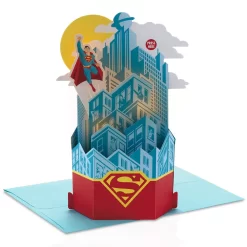 Hallmark Paper Wonder Superman Pop Up Birthday Card With Music