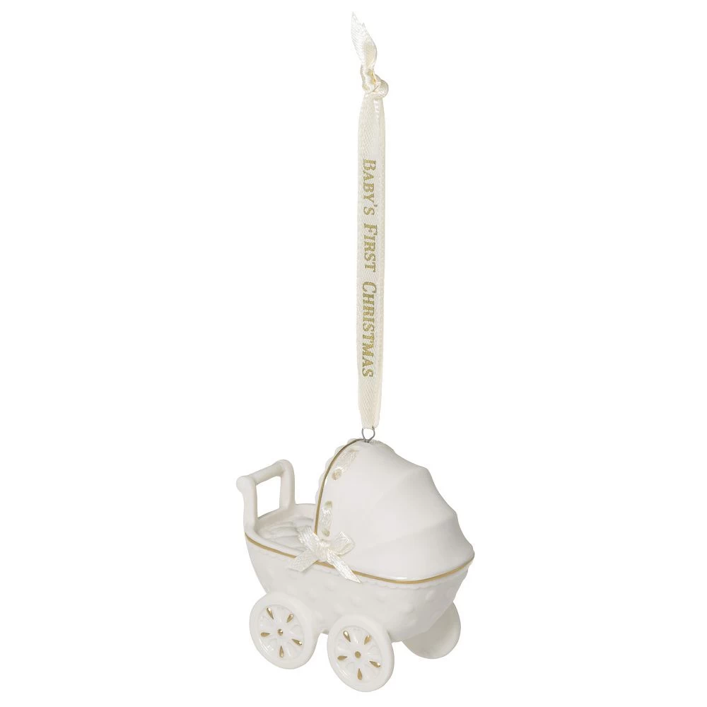 Hallmark Baby's First Christmas Pram Porcelain 2022 Hallmark Keepsake Christmas Ornament 2 Hallmark Baby's First Christmas Pram Porcelain 2022 Hallmark Keepsake Christmas Ornament - Image 2