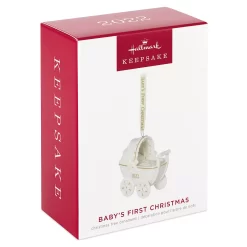 Hallmark Baby's First Christmas Pram Porcelain 2022 Hallmark Keepsake Christmas Ornament 8 Hallmark Baby's First Christmas Pram Porcelain 2022 Hallmark Keepsake Christmas Ornament -Toy Store 5825959 ALT2