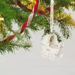 Hallmark Baby's First Christmas Pram Porcelain 2022 Hallmark Keepsake Christmas Ornament 11 Hallmark Baby's First Christmas Pram Porcelain 2022 Hallmark Keepsake Christmas Ornament -Toy Store 5825959 ALT5
