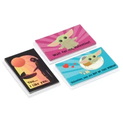 Hallmark Baby Yoda Mini Valentines Day Cards Assortment - 18 Classroom Cards With Envelopes -Toy Store 5959563 ALT3