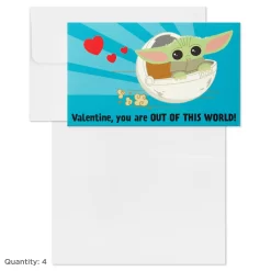 Hallmark Baby Yoda Mini Valentines Day Cards Assortment - 18 Classroom Cards With Envelopes -Toy Store 5959563 ALT5