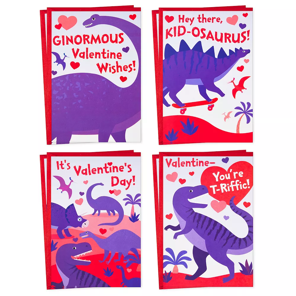 Hallmark Valentines Day Dinosaurs Cards Assortment For Kids - 8 Valentine's Day Cards With Envelopes 1 Hallmark Valentines Day Dinosaurs Cards Assortment For Kids - 8 Valentine's Day Cards With Envelopes