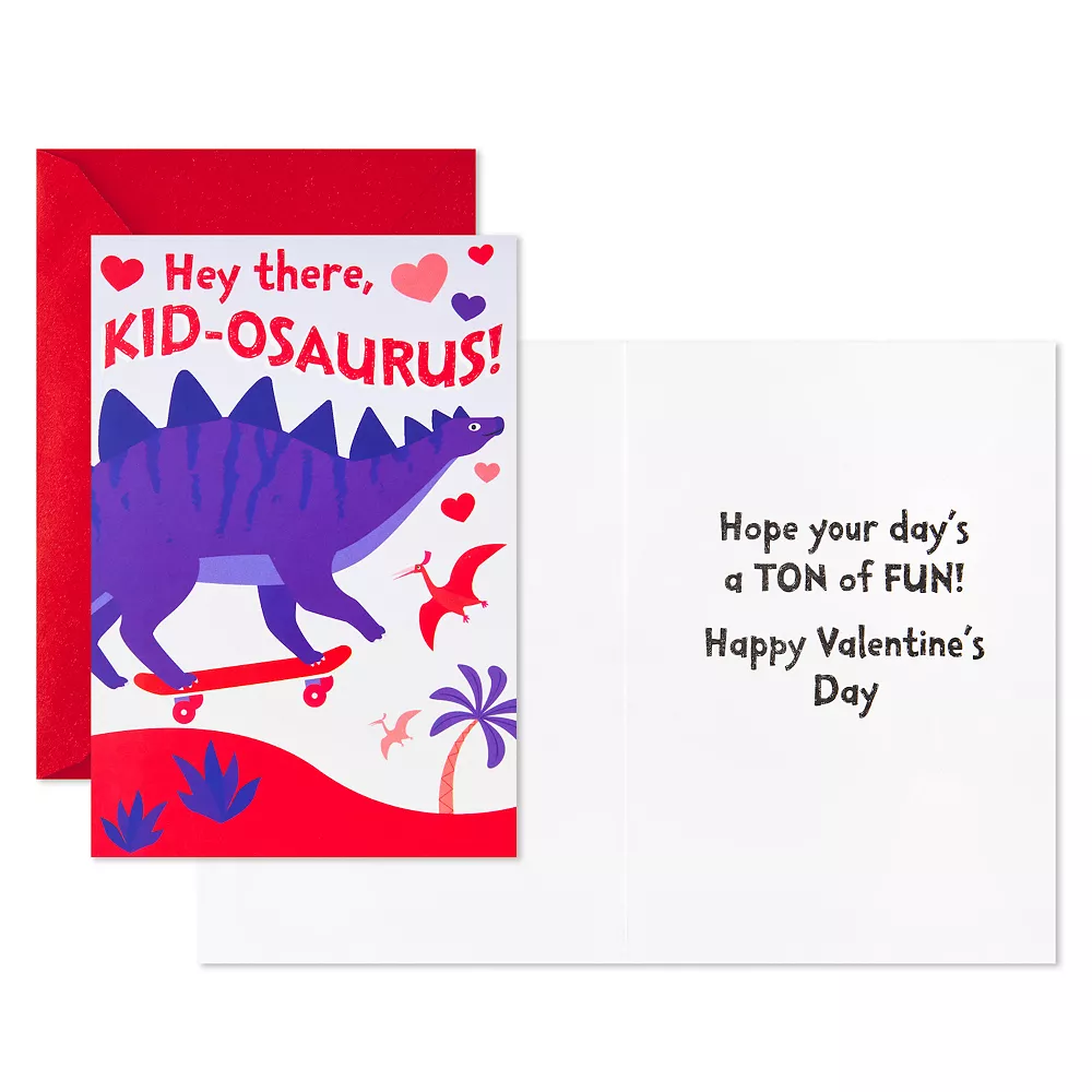 Hallmark Valentines Day Dinosaurs Cards Assortment For Kids - 8 Valentine's Day Cards With Envelopes 3 Hallmark Valentines Day Dinosaurs Cards Assortment For Kids - 8 Valentine's Day Cards With Envelopes - Image 3