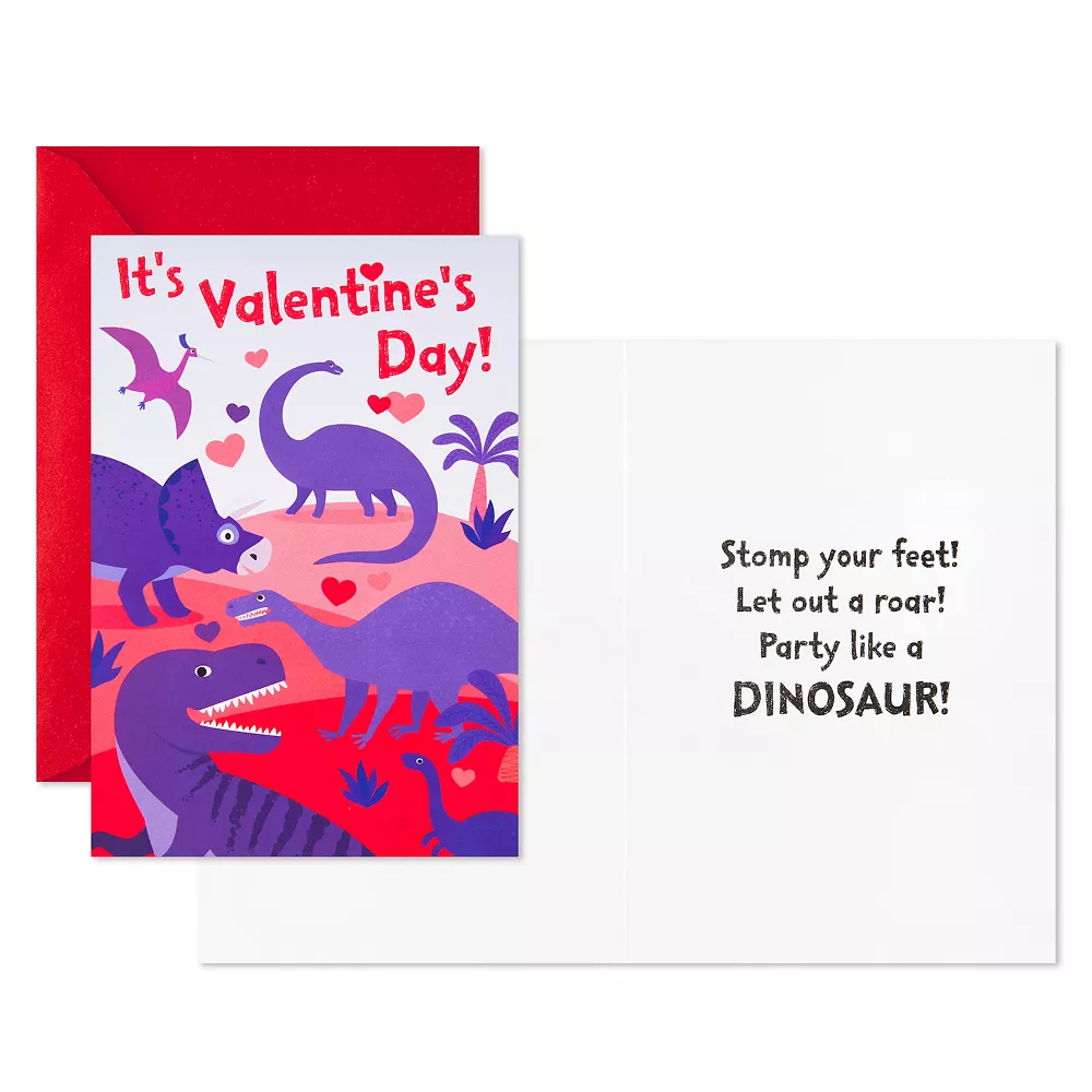 Hallmark Valentines Day Dinosaurs Cards Assortment For Kids - 8 Valentine's Day Cards With Envelopes 4 Hallmark Valentines Day Dinosaurs Cards Assortment For Kids - 8 Valentine's Day Cards With Envelopes - Image 4