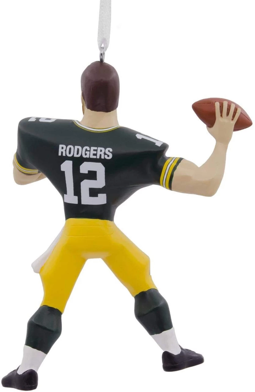 Hallmark - NFL Green Bay Packers Aaron Rodgers Player Ornament 2 Hallmark - NFL Green Bay Packers Aaron Rodgers Player Ornament - Image 2