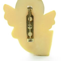Hallmark Praying Angel Pin Vintage Christmas Lapel In Beige Dress -Toy Store Angel lapel pin hallmark cards