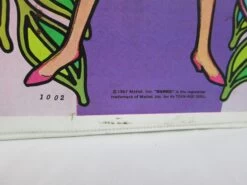 Vintage 1967 Barbie Doll Carrying Case White All That Jazz Design And Flowers -Toy Store Barbie 1967 mattel all that jazz carrying case