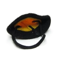 Barbie Skipper Masquerade Hat Vintage 1960's Yellow & Black Felt Costume #944 & #1903 -Toy Store Barbie clothes outfit felt costume hat