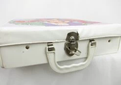 Vintage 1967 Barbie Doll Carrying Case White All That Jazz Design And Flowers -Toy Store Barbie doll carrying storage case white plastic handle clasp