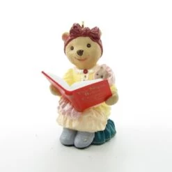Bearnadette Bearinger Ornament From The Bearingers Of Victoria Circle -Toy Store Bearnadette bearinger daughter girl teddy bear ornament
