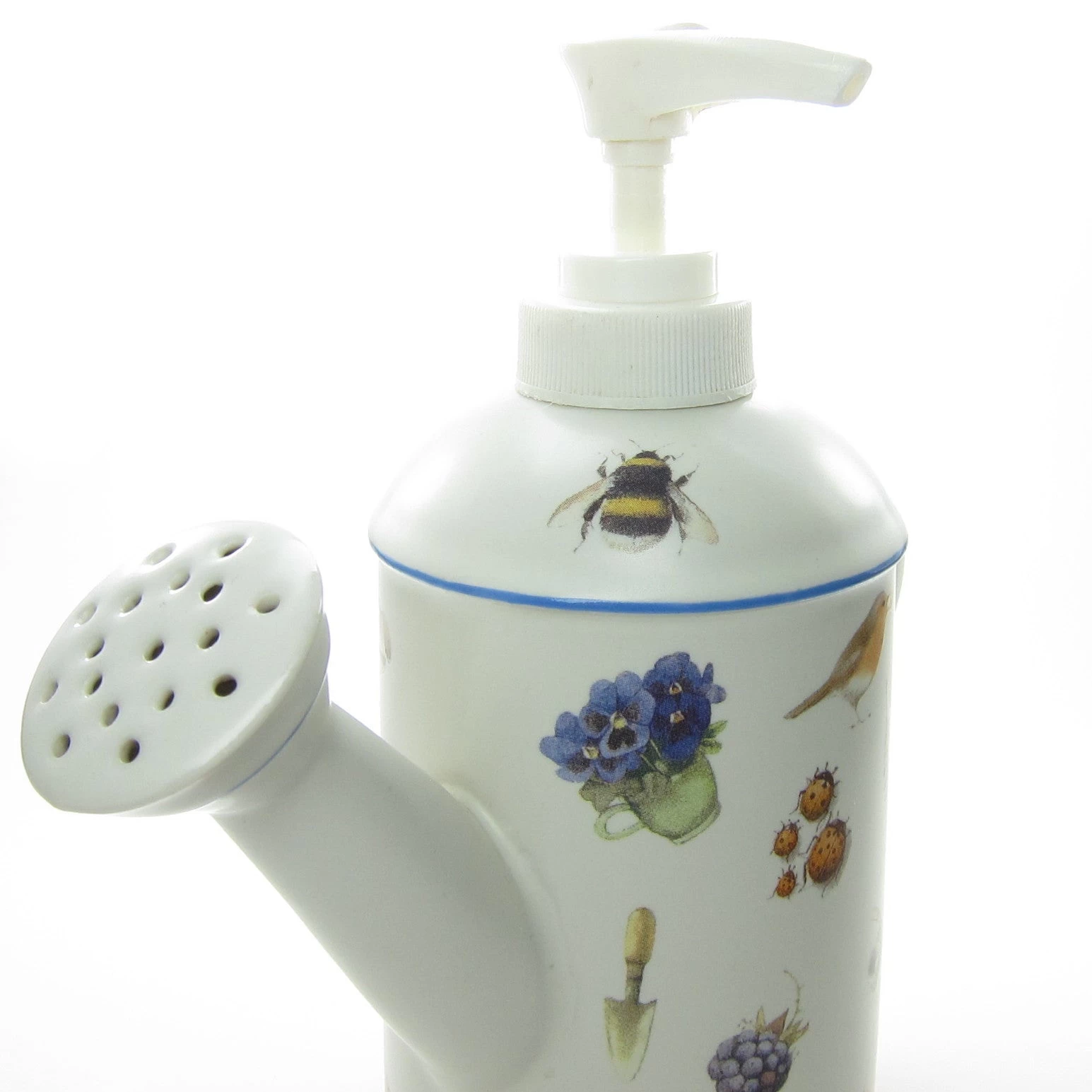 Marjolein Bastin Watering Can Liquid Soap Or Lotion Dispenser With Pump - Blue Stripe 6 Marjolein Bastin Watering Can Liquid Soap Or Lotion Dispenser With Pump - Blue Stripe - Image 6
