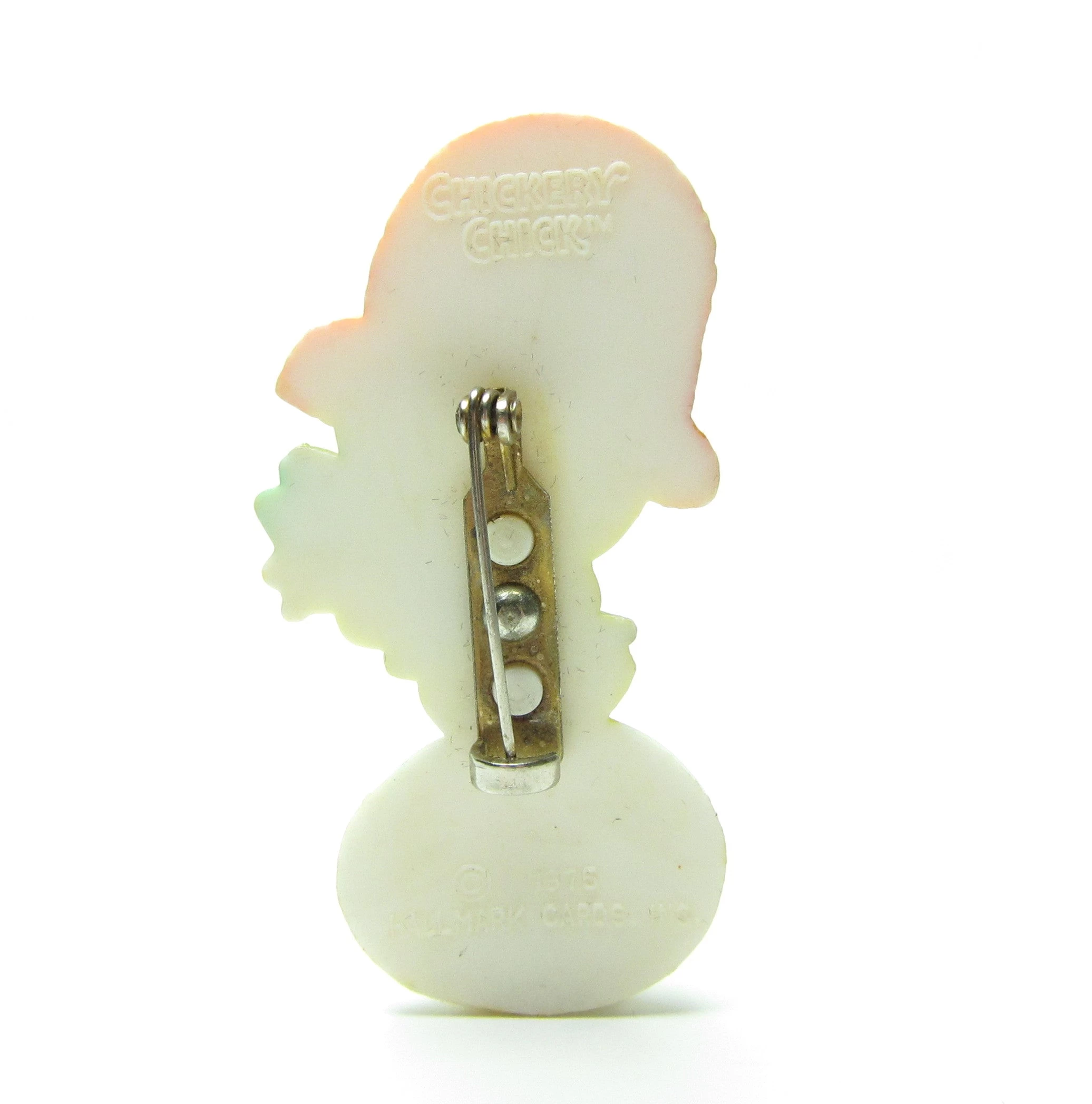 Hallmark Chick Pin Vintage 1975 Easter Chickery Chick On Egg Lapel 2 Hallmark Chick Pin Vintage 1975 Easter Chickery Chick On Egg Lapel - Image 2