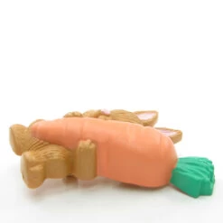 Bunny Pin Vintage Hallmark Easter Lapel With Carrot -Toy Store Easter spring bunny with carrot hallmark lapel pin