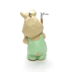 Gardening Bunny Ornament Vintage Hallmark 1992 Easter Collection Cultivated Gardener -Toy Store Gardening Ornament Hallmark Bunny with Hoe Carrot Seeds