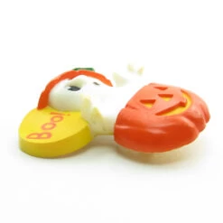 Boo Ghost In Jack-o'-lantern Pin Vintage Hallmark Halloween Lapel -Toy Store Ghost in jack o lantern pumpkin boo hallmark halloween pin