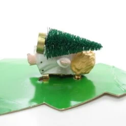 Hallmark Vintage Angel Pin With Bottle Brush Christmas Tree -Toy Store Green bottle brush tree angel pin hallmark cards