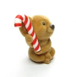 Koala Bear With Candy Cane Vintage 1984 Hallmark Merry Miniatures Flocked Christmas Figurine 7 Koala Bear With Candy Cane Vintage 1984 Hallmark Merry Miniatures Flocked Christmas Figurine -Toy Store Hallmark Christmas Koala Bear with Peppermint Stick