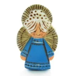 Hallmark Angel Pin Vintage Christmas Lapel In Blue Dress -Toy Store Hallmark angel pin brooch christmas jewelry