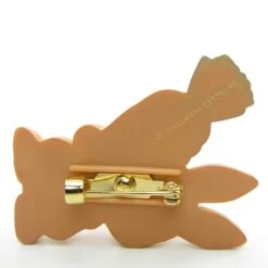 Bunny Pin Vintage Hallmark Easter Lapel With Carrot -Toy Store Hallmark cards inc plastic lapel pin brown bunny carrot