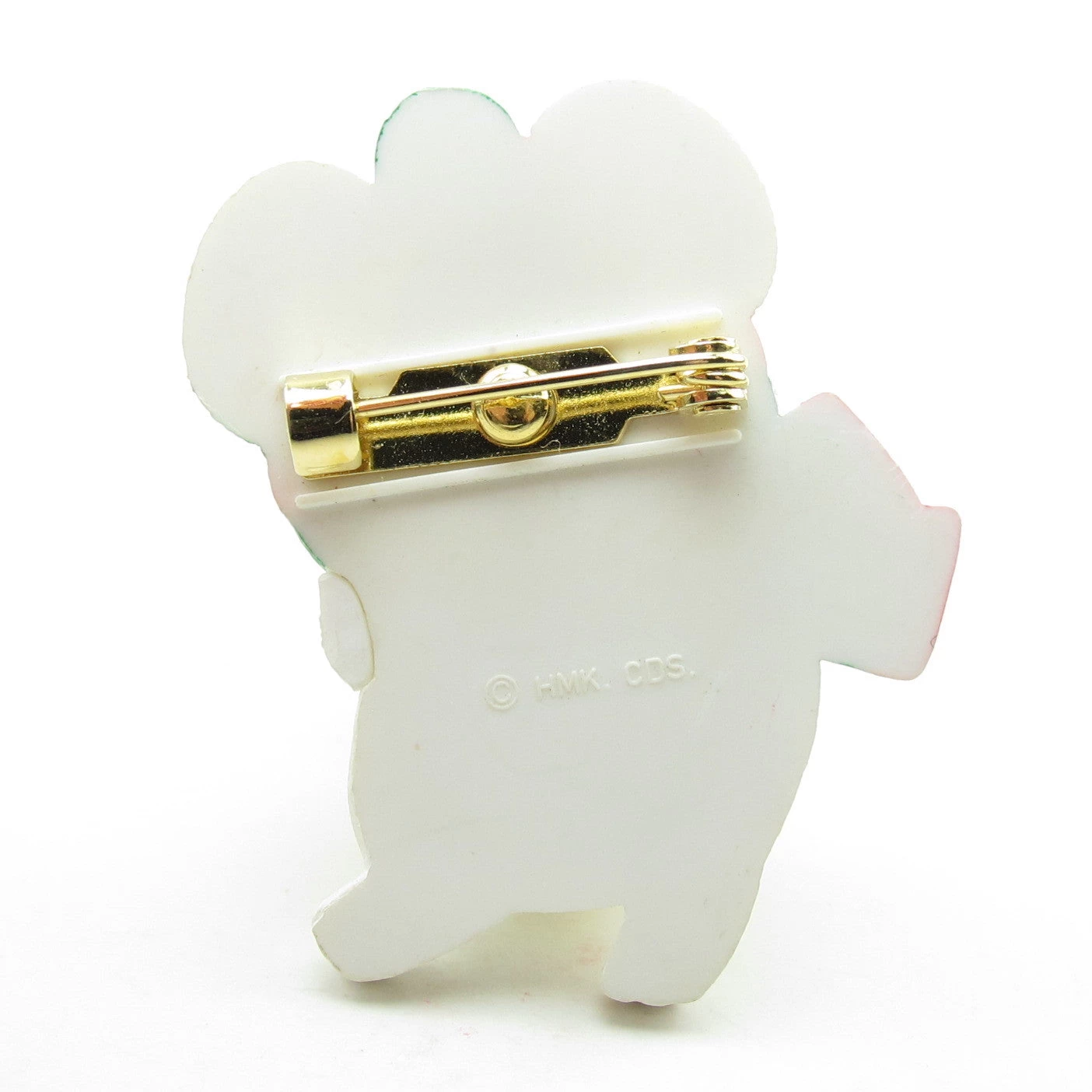 White Mouse With Jingle Bell Hallmark Christmas Lapel Pin 2 White Mouse With Jingle Bell Hallmark Christmas Lapel Pin - Image 2