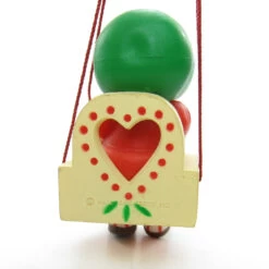 Christmas Is For Children Hallmark Ornament Girl Sitting In Swing -Toy Store Hallmark cards vintage christmas ornament girl swing