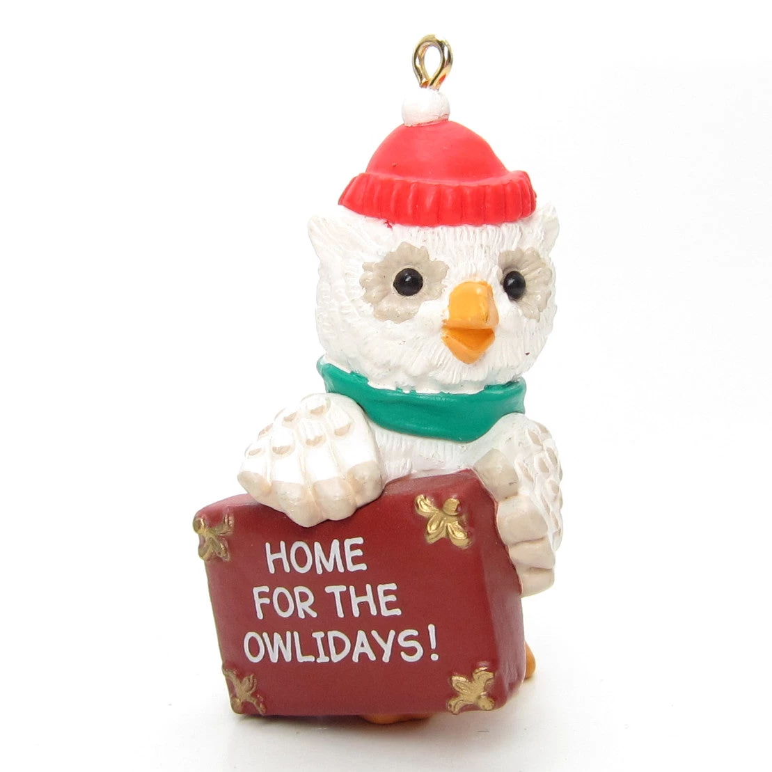 Home For The Owlidays Vintage Hallmark 1990 Christmas Owl Ornament 4 Home For The Owlidays Vintage Hallmark 1990 Christmas Owl Ornament - Image 4