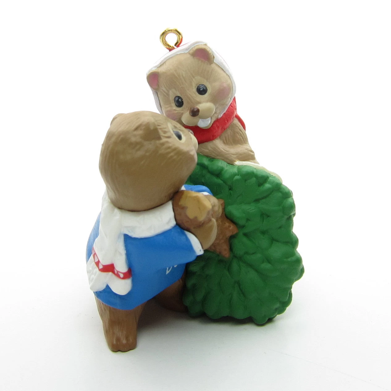 Mom & Dad Beavers With Christmas Tree 1998 Hallmark Ornament 5 Mom & Dad Beavers With Christmas Tree 1998 Hallmark Ornament - Image 5