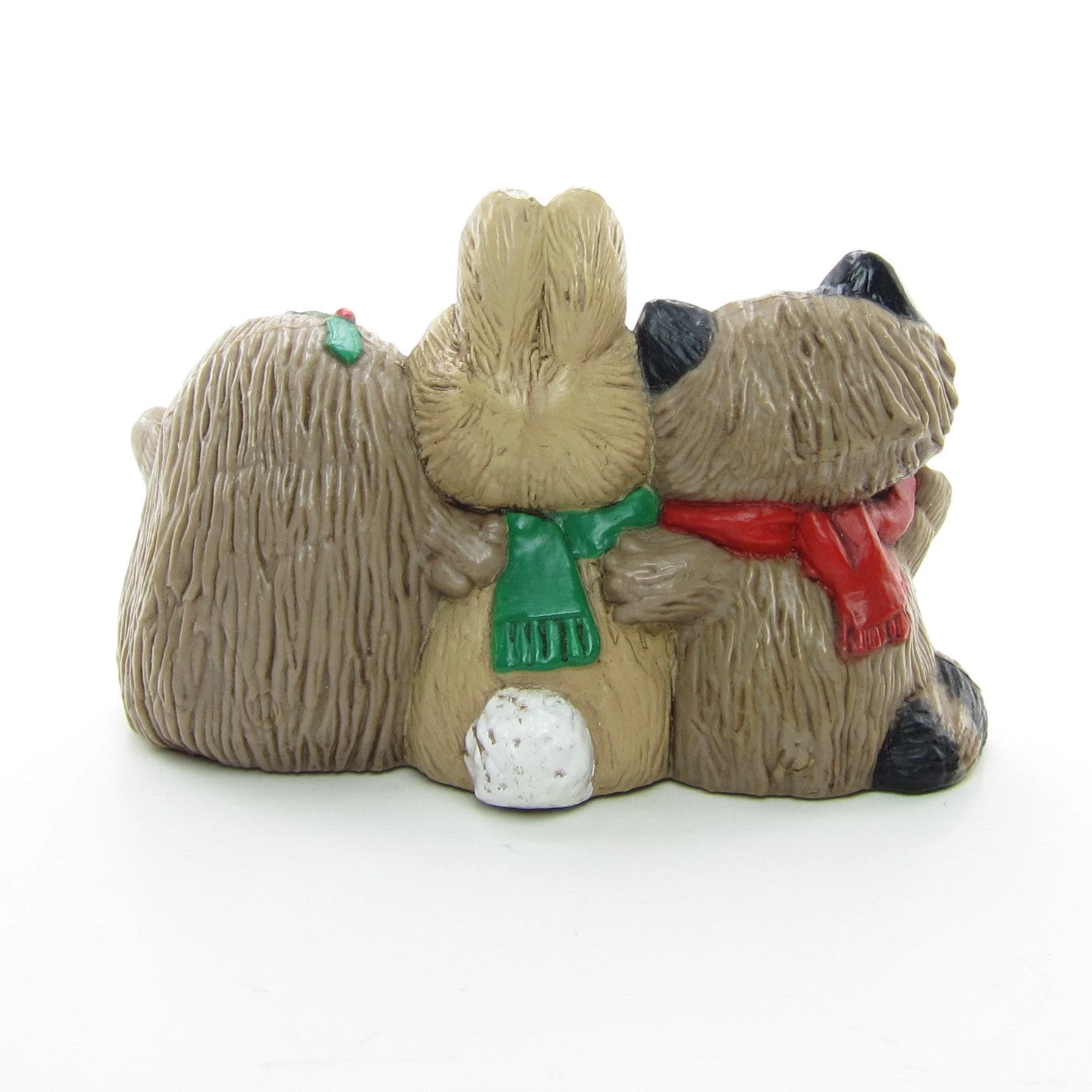 Raccoon, Bunny & Porcupine Hallmark Merry Miniatures 1983 Animals Figurine 2 Raccoon, Bunny & Porcupine Hallmark Merry Miniatures 1983 Animals Figurine - Image 2
