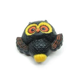 Owl Pin Hallmark Vintage 1976 Halloween Lapel -Toy Store Hallmark owl pin vintage black lapel halloween