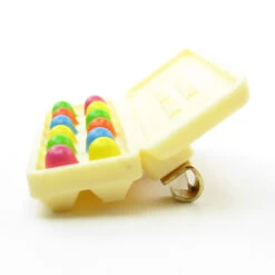 Easter Egg Carton Pin Vintage 1981 Hallmark Lapel -Toy Store Handle with care easter egg pin