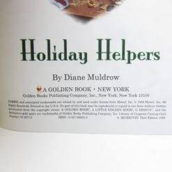 Barbie Holiday Helpers Vintage 1998 Little Golden Book 7 Barbie Holiday Helpers Vintage 1998 Little Golden Book -Toy Store Holiday helpers diane muldrow barbie little golden book