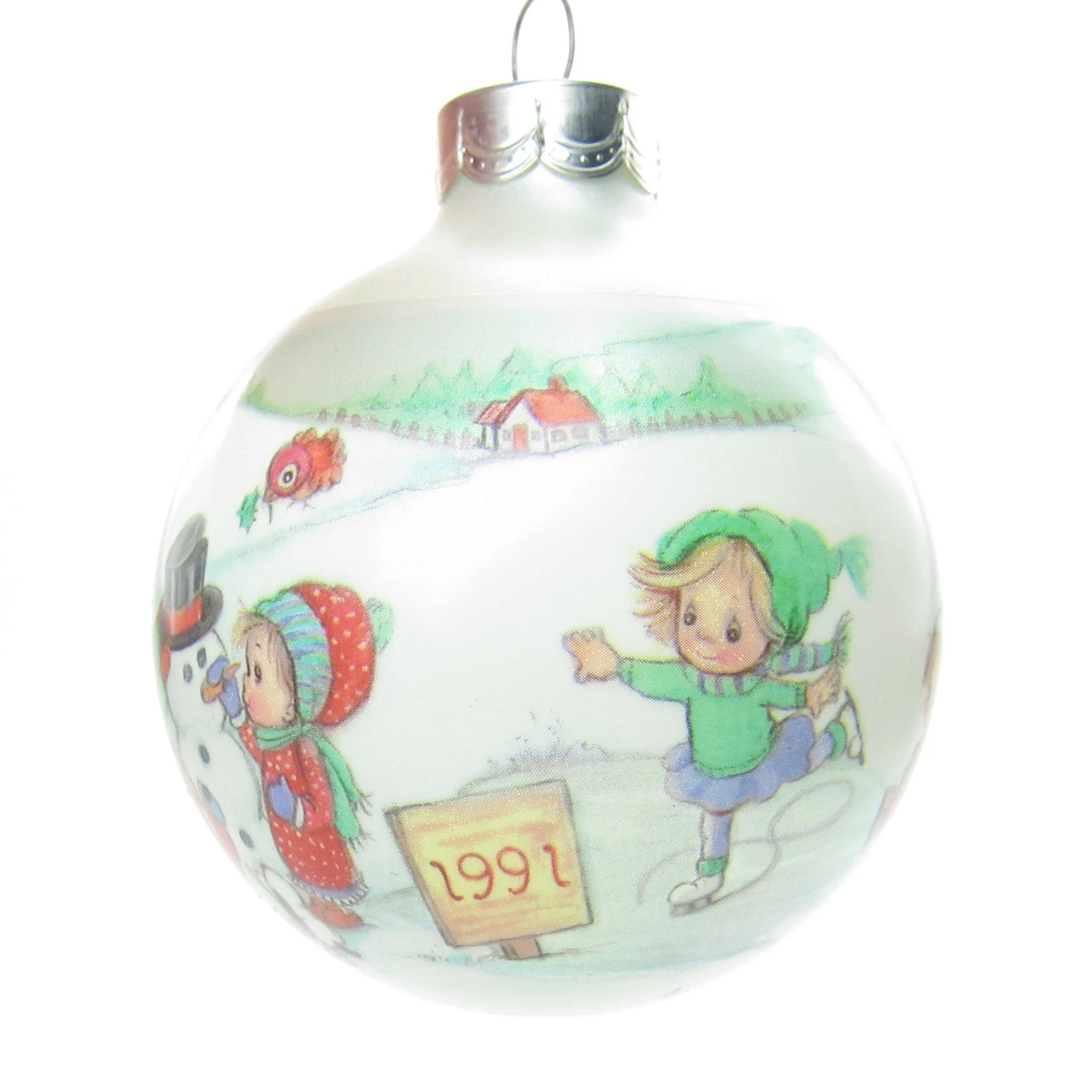 Betsey Clark Ornament #6 Home For Christmas 1991 Vintage Hallmark Keepsake Glass Ball 5 Betsey Clark Ornament #6 Home For Christmas 1991 Vintage Hallmark Keepsake Glass Ball - Image 5