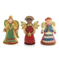 Joy To The World Angels 2007 Hallmark Set Of 6 Miniature Ornaments -Toy Store Joy to the world angel miniature ornament hallmark 2007