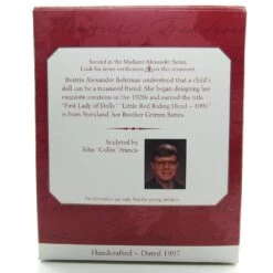 Madame Alexander "Little Red Riding Hood - 1991" Vintage 1997 Hallmark Ornament #2 -Toy Store Madame alexander collector s series hallmark ornament riding hood