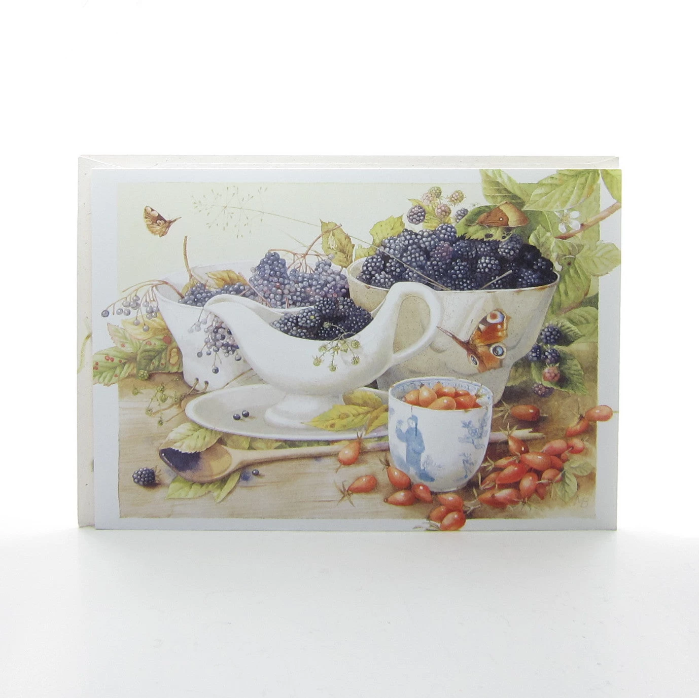 Marjolein Bastin Blackberries & Rose Hips Hallmark Greeting Card With Envelope 1 Marjolein Bastin Blackberries & Rose Hips Hallmark Greeting Card With Envelope