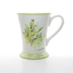 Marjolein Bastin Vintage Lily Of The Valley Mug With Green Base