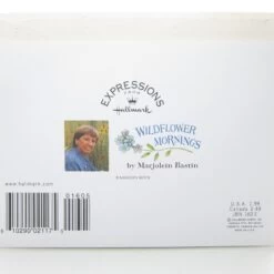 Marjolein Bastin Blue Pansies & Bluethroat Bird Hallmark Greeting Card With Envelope -Toy Store Marjolein bastin nature s sketchbook hallmark greeting card