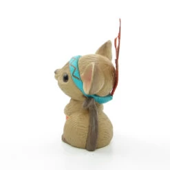 Thanksgiving Mouse With Drum Vintage 1984 Hallmark Merry Miniatures Figurine -Toy Store Merry miniatures hallmark thanksgiving mouse drum feather