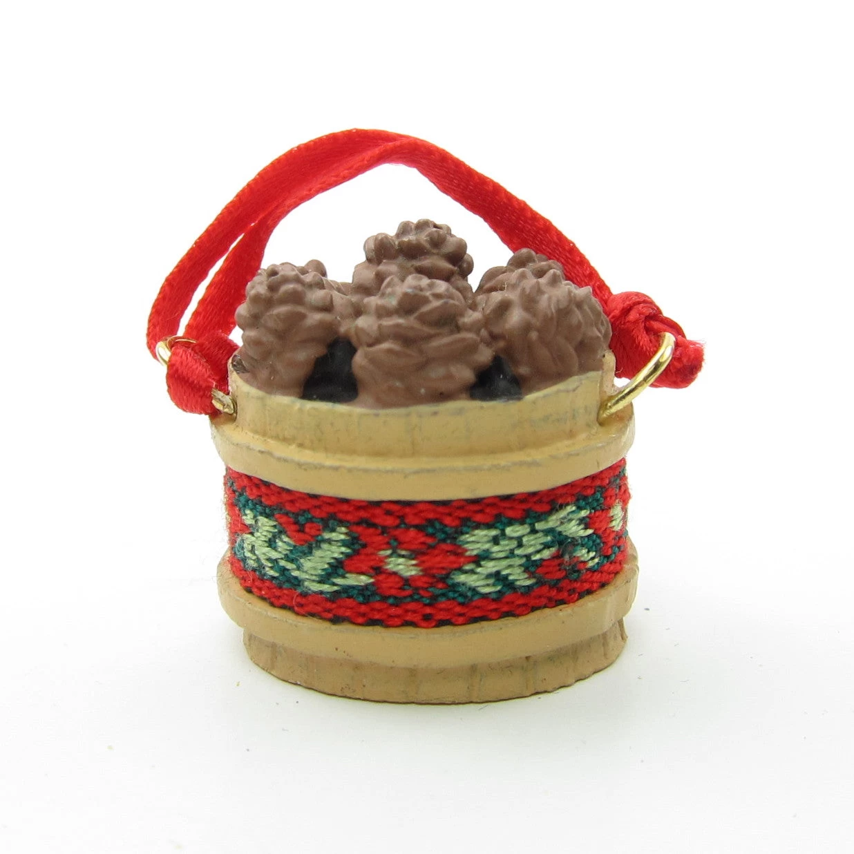 Pinecone Basket Vintage Hallmark 1989 Keepsake Miniature Ornament 4 Pinecone Basket Vintage Hallmark 1989 Keepsake Miniature Ornament - Image 4