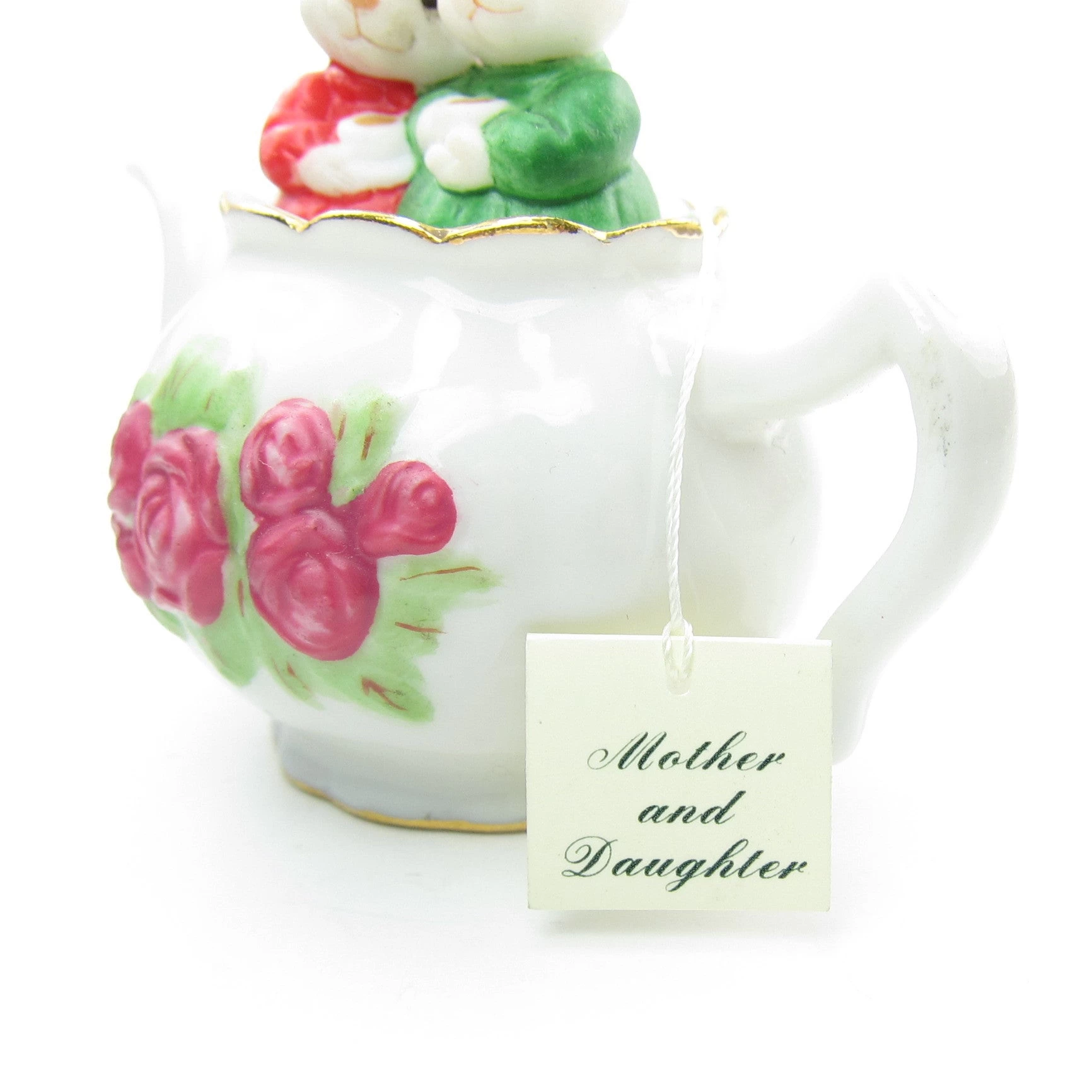Mother & Daughter Mice In Tea Pot 2000 Hallmark Ornament 3 Mother & Daughter Mice In Tea Pot 2000 Hallmark Ornament - Image 3