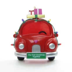 Our First Christmas Together 1995 Hallmark Photo Holder Ornament -Toy Store Our first christmas together picture frame ornament