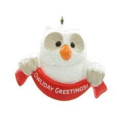 Owliday Greetings Ornament Vintage Hallmark 1989 Christmas Owl Tree Decoration 7 Owliday Greetings Ornament Vintage Hallmark 1989 Christmas Owl Tree Decoration -Toy Store Owl christmas ornament hallmark 1989 keepsake
